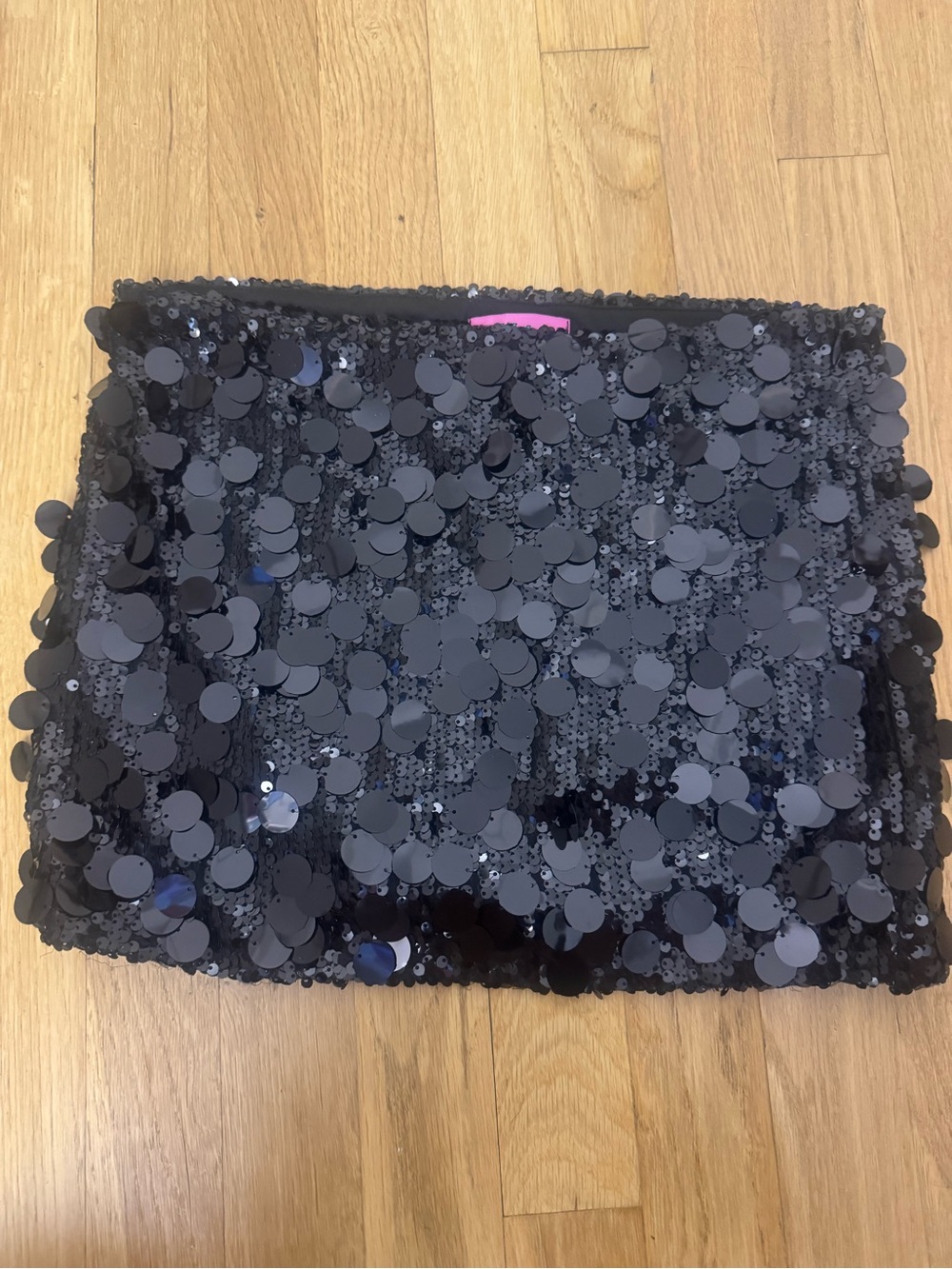 Edikted Black Sparkly Mini Skirt